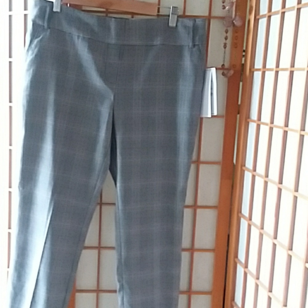 Glen plaid pull on pant